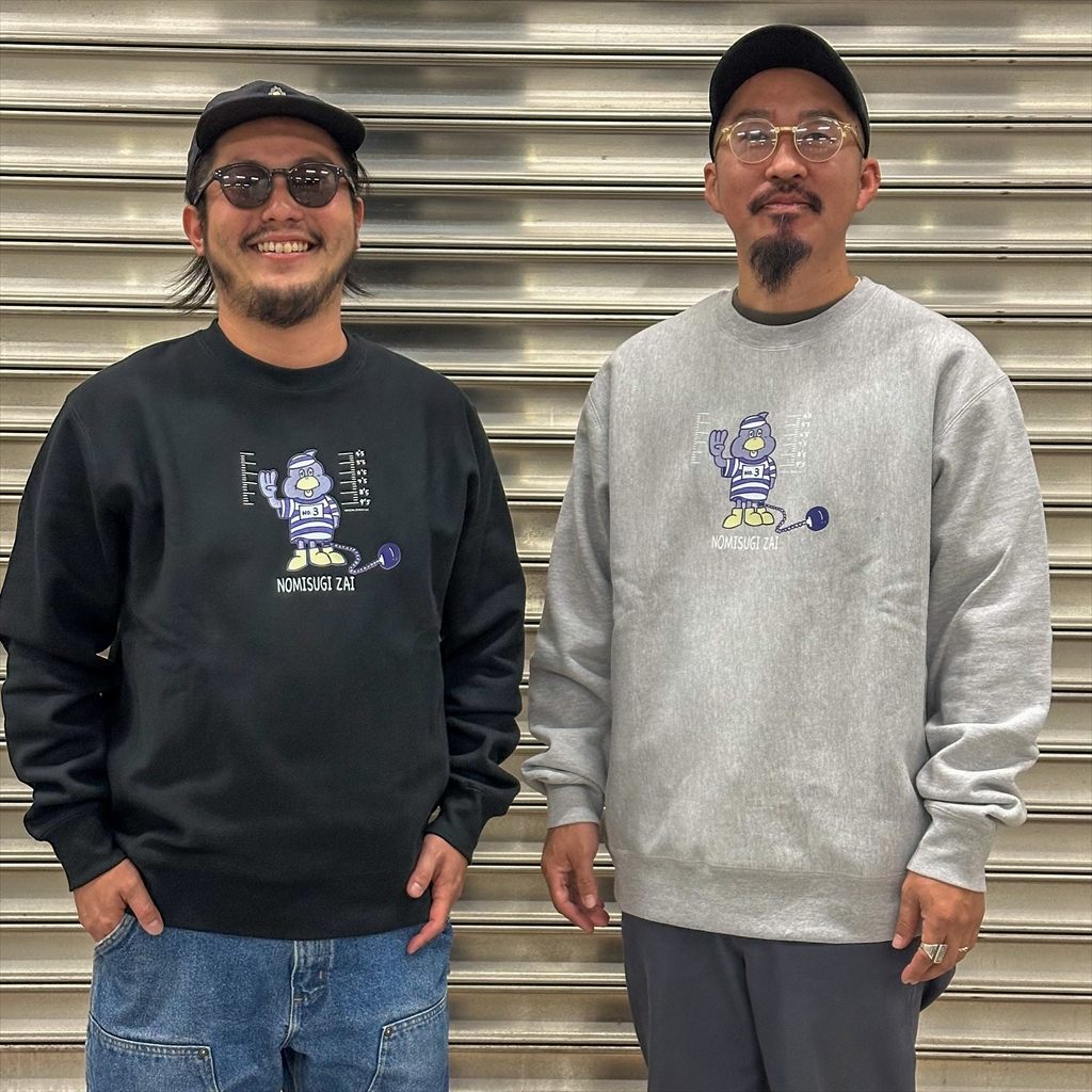 [ダックローデパート]CREW SWEAT ｢N O M I S U G I Z A I ｣