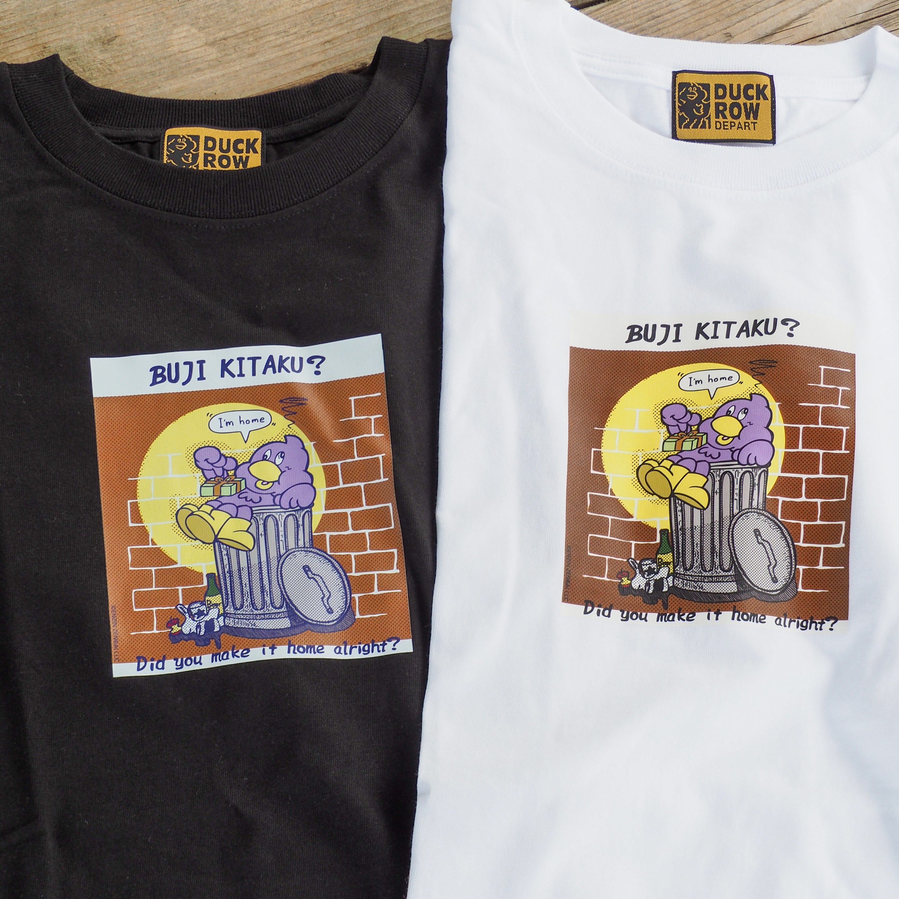 [ダックローデパート]DUCKROW S/S TEE「B U J I K I T A K U」