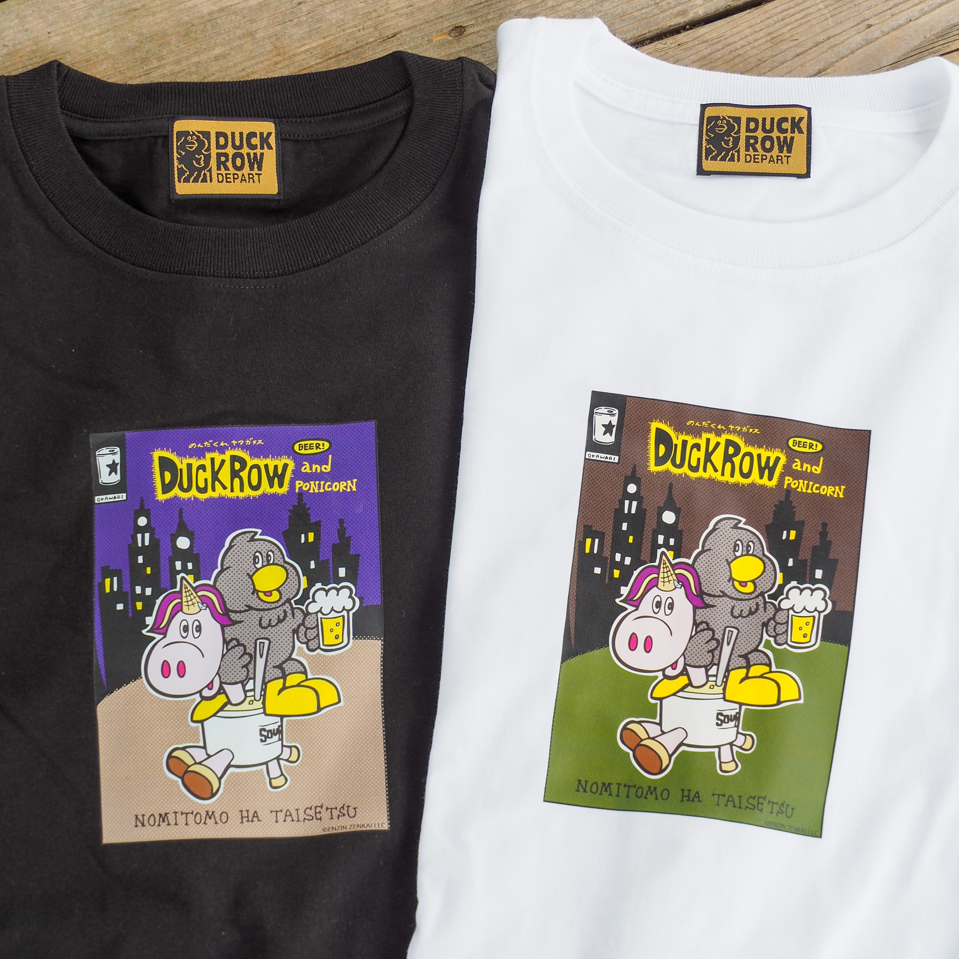 [ダックローデパート]DUCKROW S/S TEE「N O M I T O M O」