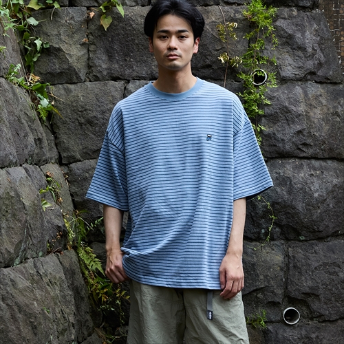 [イブコン]evcon × fridge BORDER WIDE S/S T-SHIRT