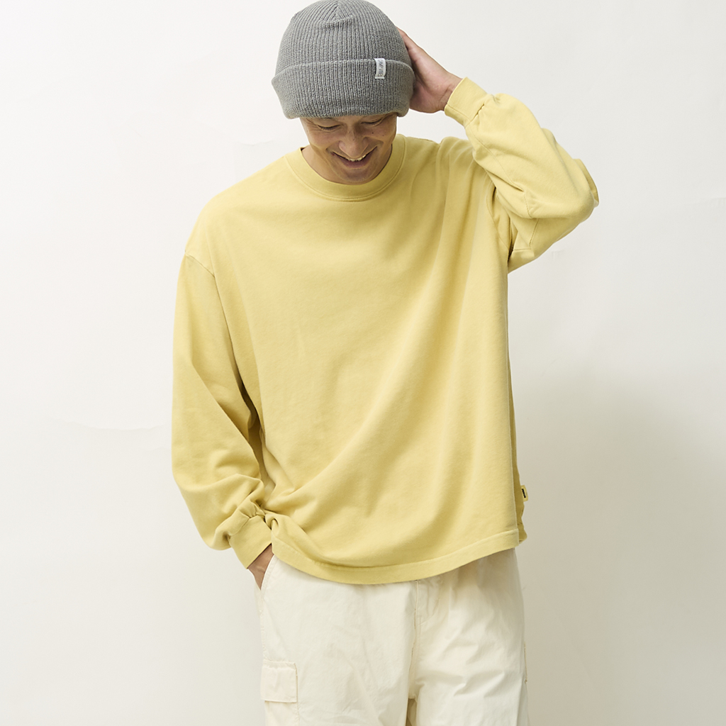 [イブコン]fridge 10周年記念 evcon × fridge PIGMENT WIDE L/S T-SHIRT