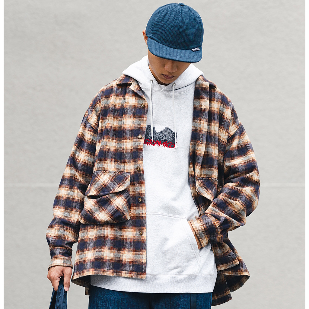 [フィルターゼロイチナナ]FILTER017® フランネルチェック柄オーバーサイズシャツ