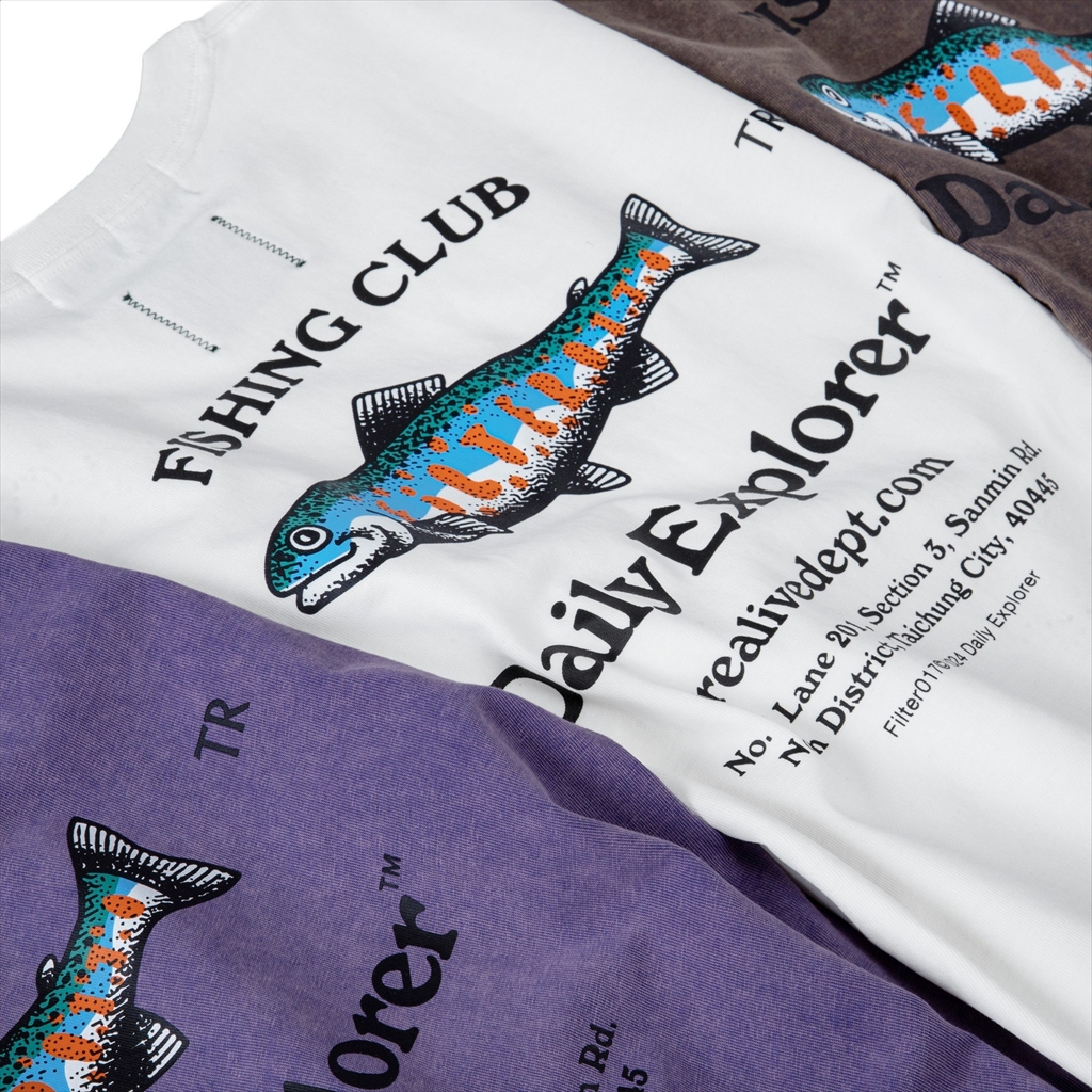 [フィルターゼロイチナナ]FILTER017® Daily Explorer™ フィッシングクラブ ウォッシュドTシャツ