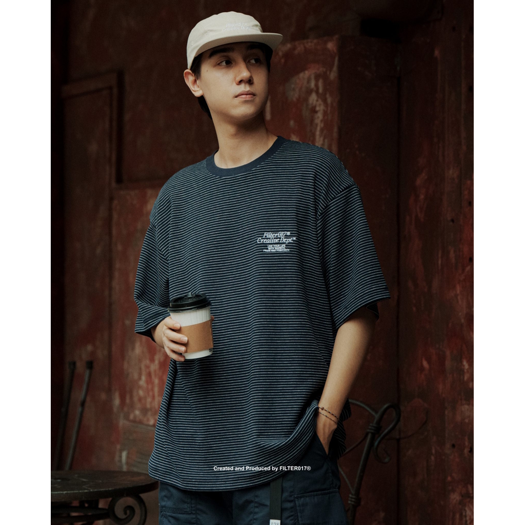 [フィルターゼロイチナナ]FILTER017® Classic Horizontal Striped Tee クラシック横縞Tシャツ