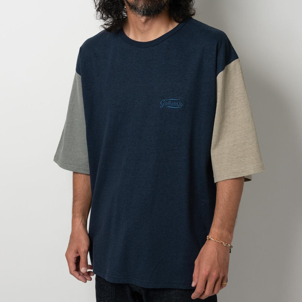 [ゴーヘンプ]HALF SLEEVE WIDE FITS TEE