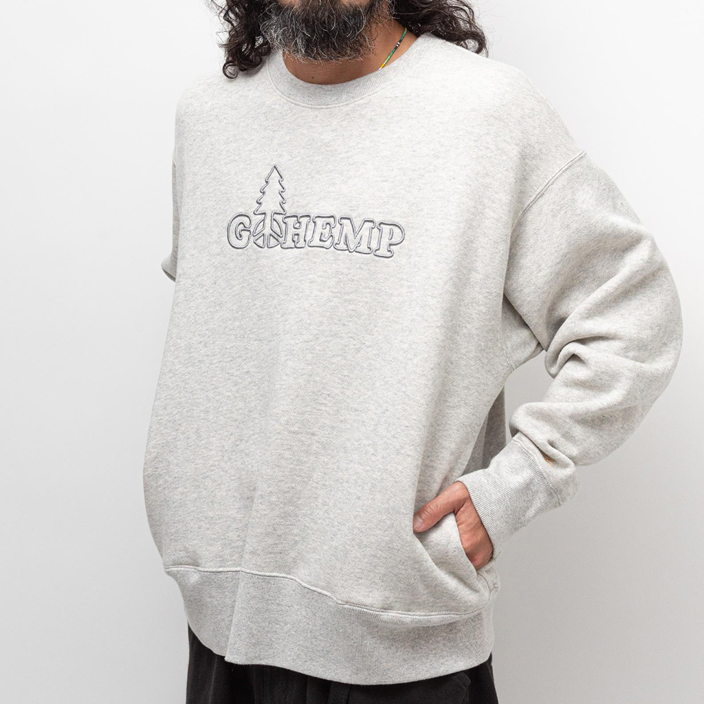 [ゴーヘンプ]TREE LOGO CREW SWEAT