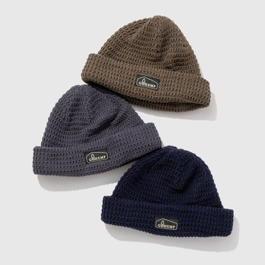 [ゴーヘンプ]WAFFLE BEANIE