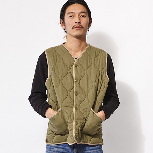 ゴーヘンプ | ARMY QUILT VEST／H/C ARMY TWILL | ベスト | GO OUT