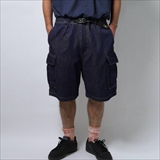 [ゴーヘンプ]CARGO WIDE HALF SHORTS（ONE WASH）