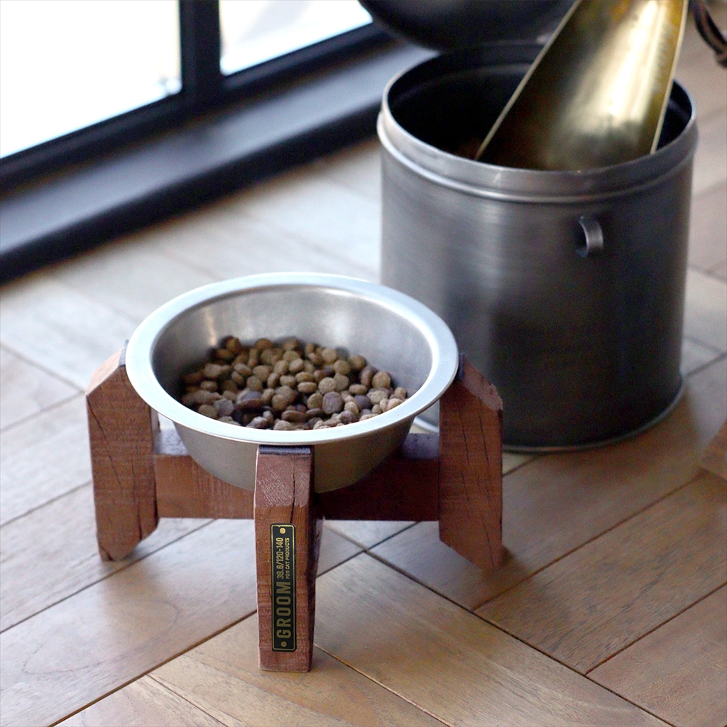 [グルームバイポストジェネラル]SLEEPER WOOD FEEDING BOWL