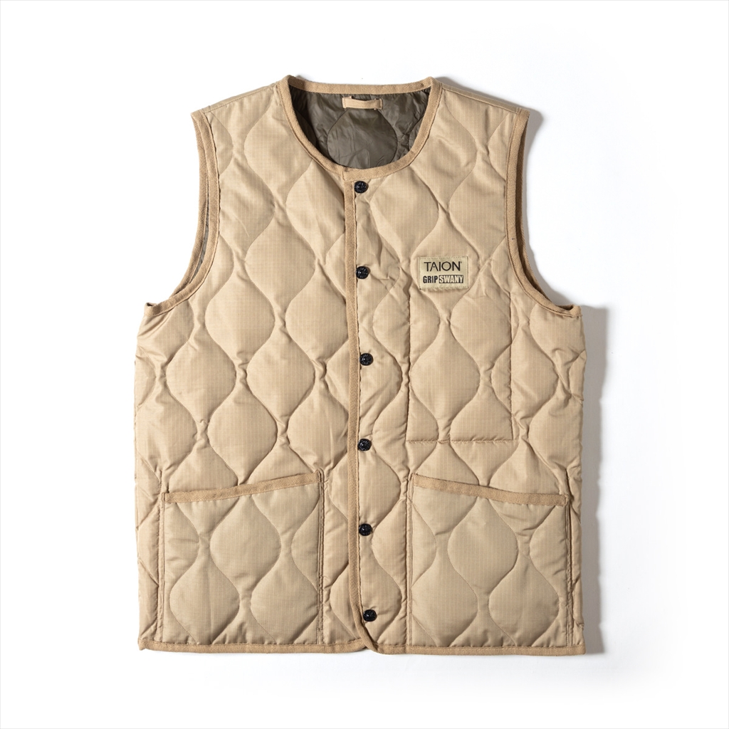 [グリップスワニー]【TAION-GRIPSWANY-VT01】 TAION X GRIP SWANY DOWN VEST