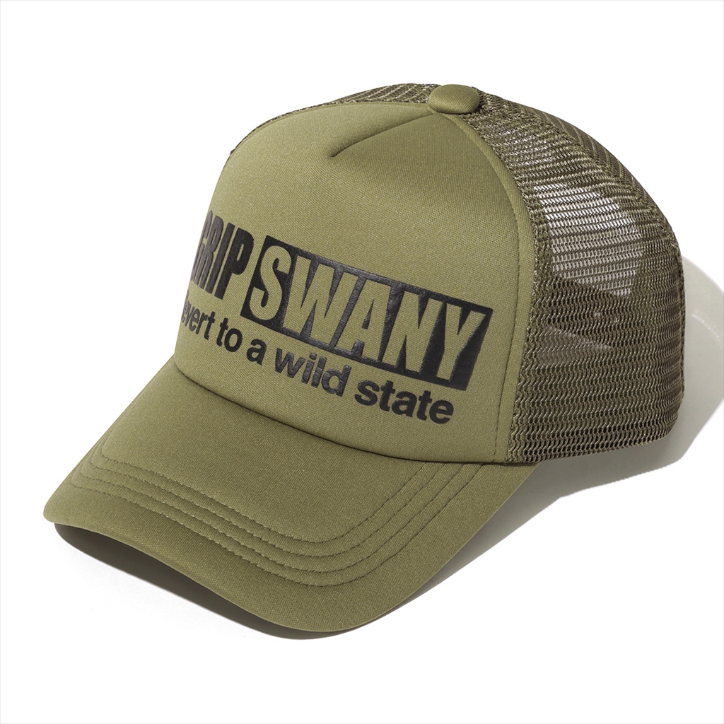 [グリップスワニー]BOX LOGO TRUCKER CAP
