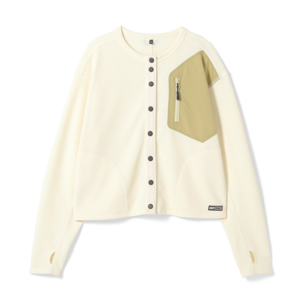 [グリップスワニー]WAFFLE CARDIGAN（WOMEN）