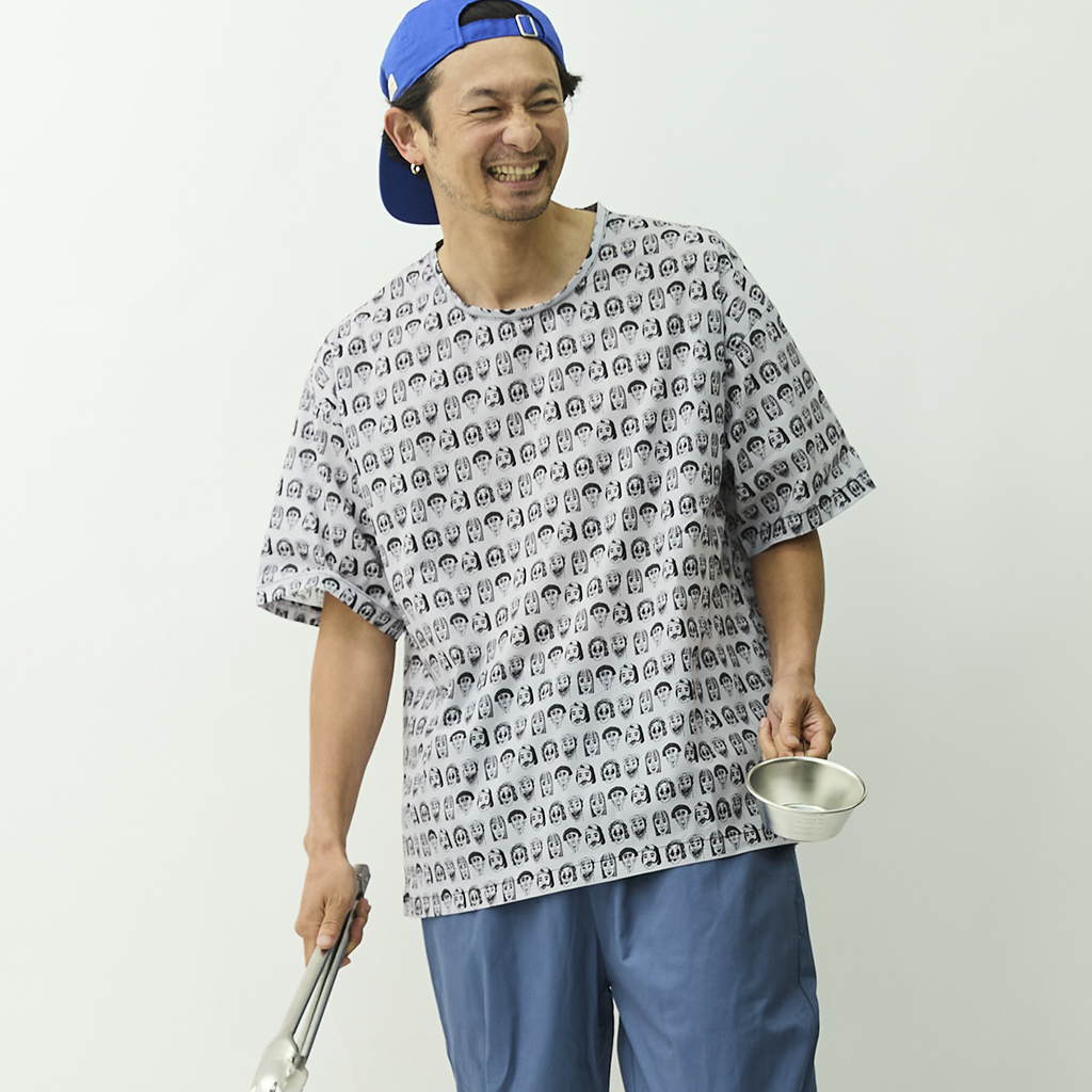 [ジムマスター]“HAPPY PAINT”Ultla-Light GRID ビッグTee