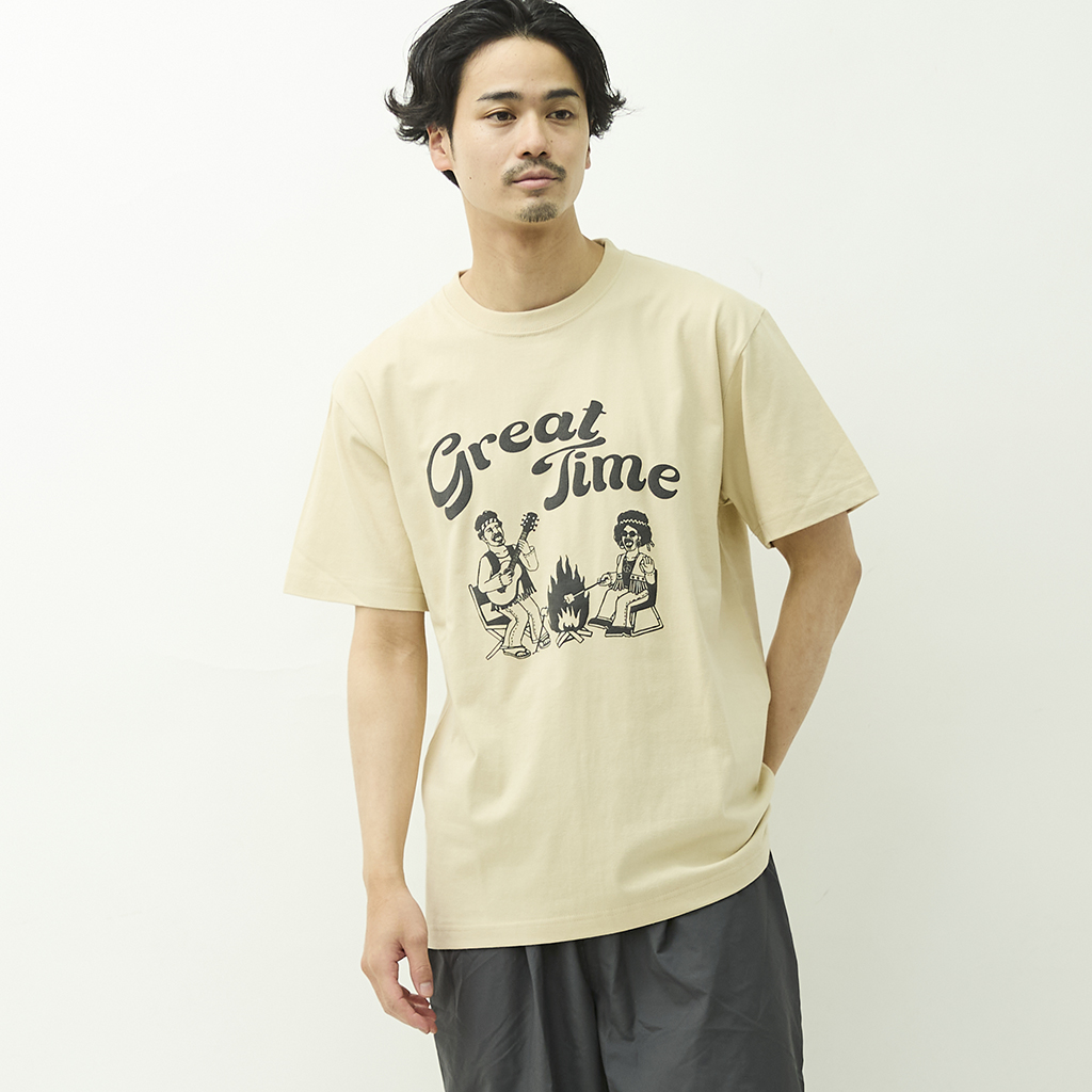 [ジムマスター]“Great Time”5.6oz プリントTee