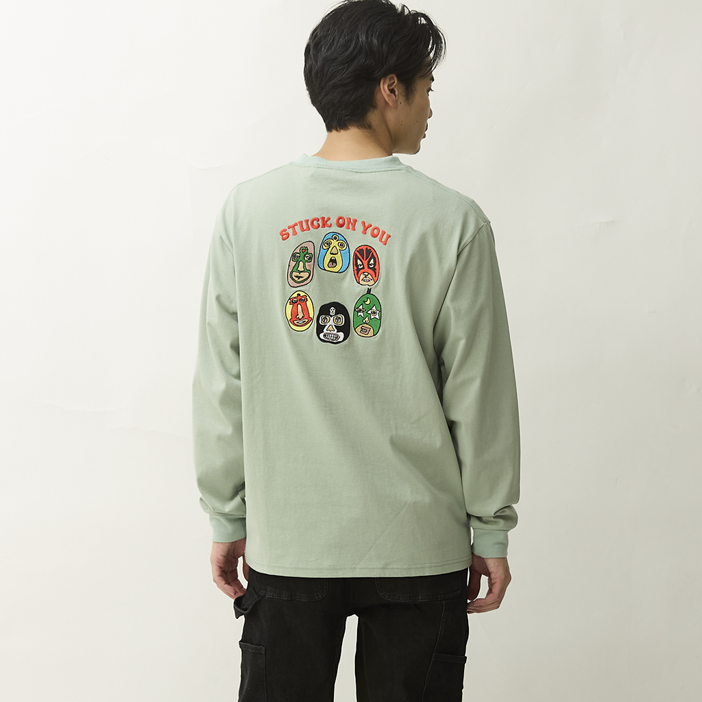 [ジムマスター]“STUCK ON YOU”7.4oz 刺繍ロンTee