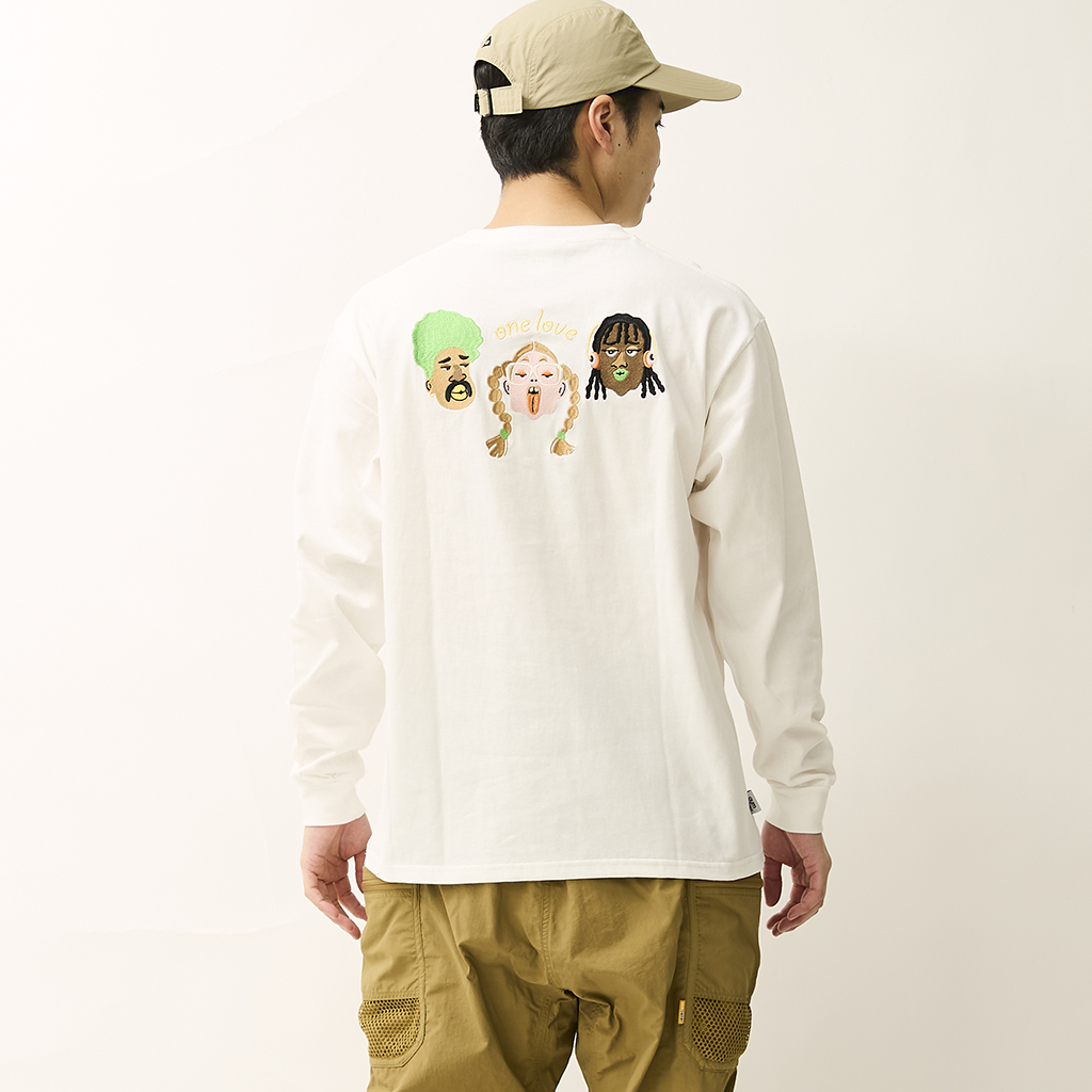 [ジムマスター]“ONE LOVE”7.4oz 刺繍ロンTee