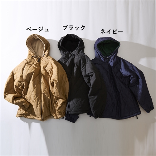 ジムマスター | リバーシブルロクヨンクロスxフリース フード