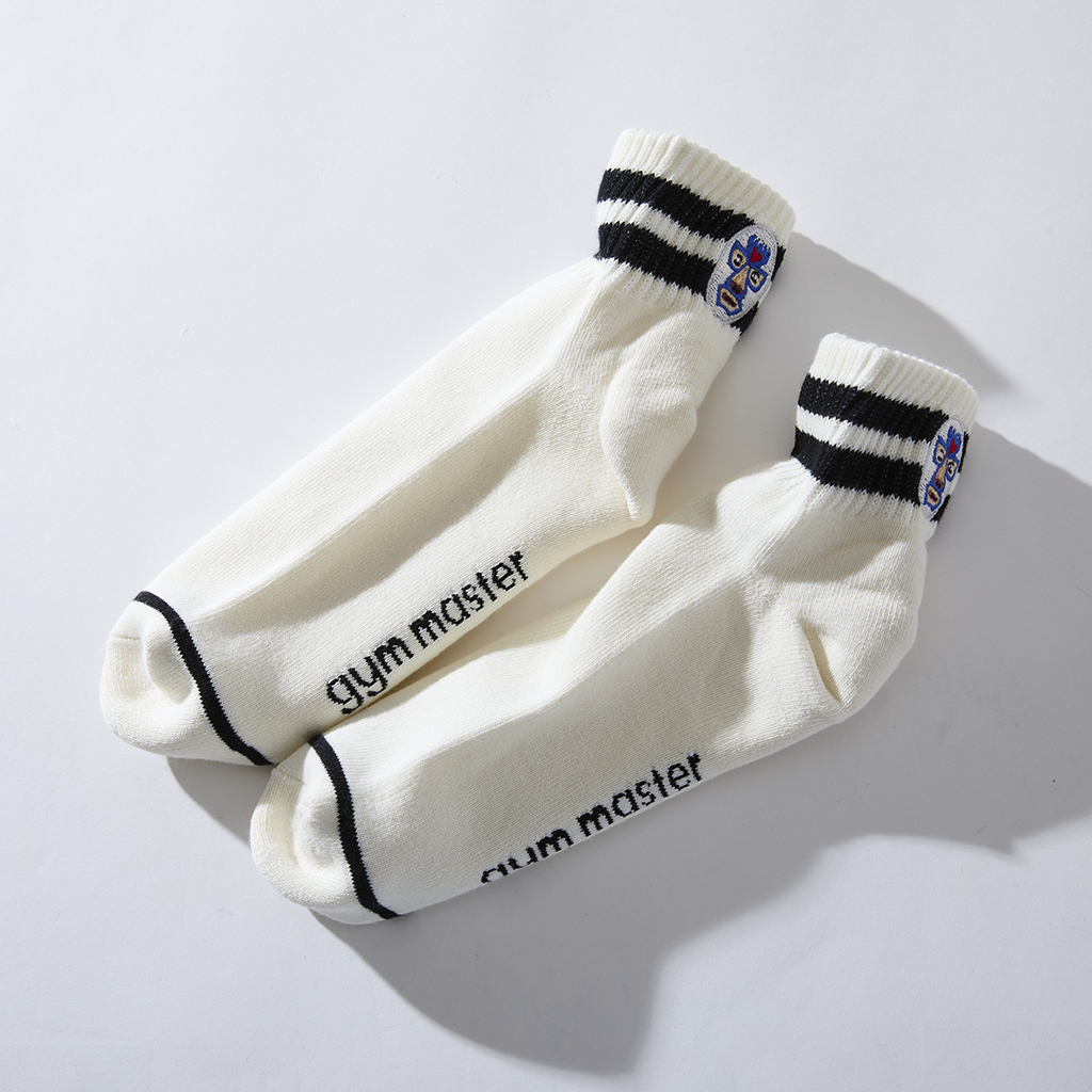 [ジムマスター]“覆面レスラー” 刺繍ラインショートソックス