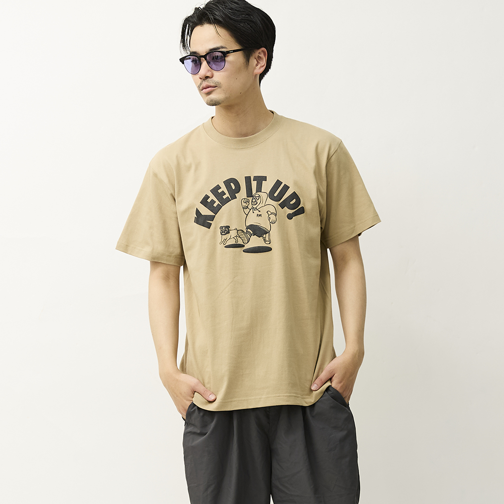 [ジムマスター]“KEEP IT UP”5.6ozプリントTee