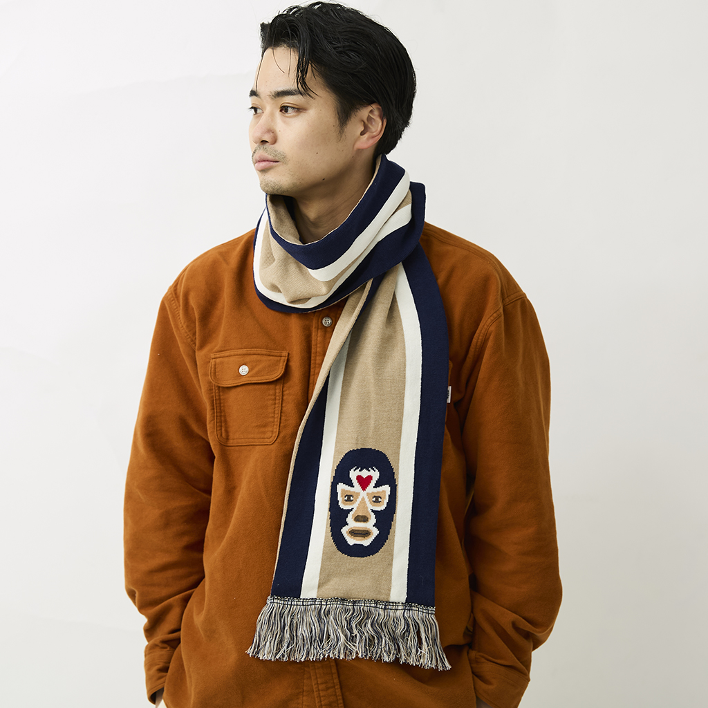 [ジムマスター]“覆面レスラー”ジャガードマフラー