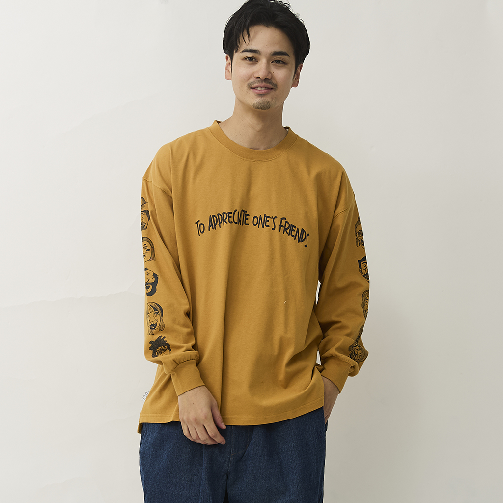 [ジムマスター]“friends”7.4ozビッグロングスリーブTee