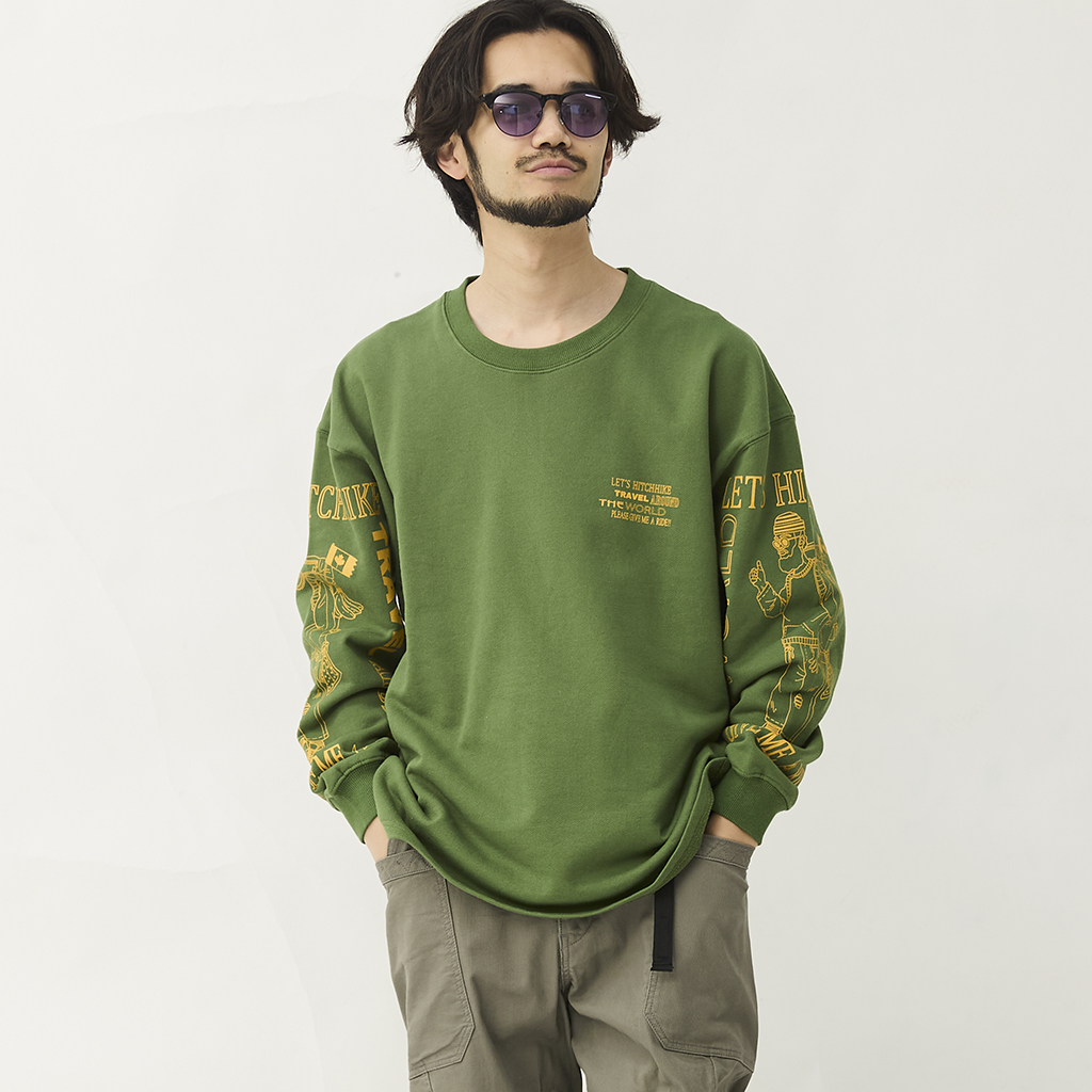 [ジムマスター]“HITCH HIKE”10.3ozスウェットビッグTee