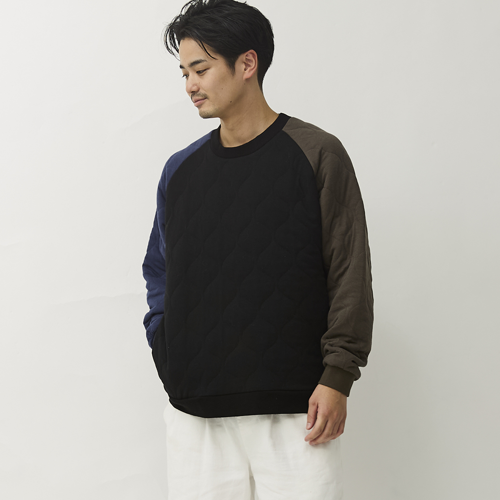 [ジムマスター]ウェーブキルトクルーネック