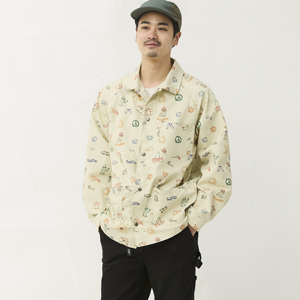 [ジムマスター]“HAPPY PAINT”ダックカバーオールジャケット