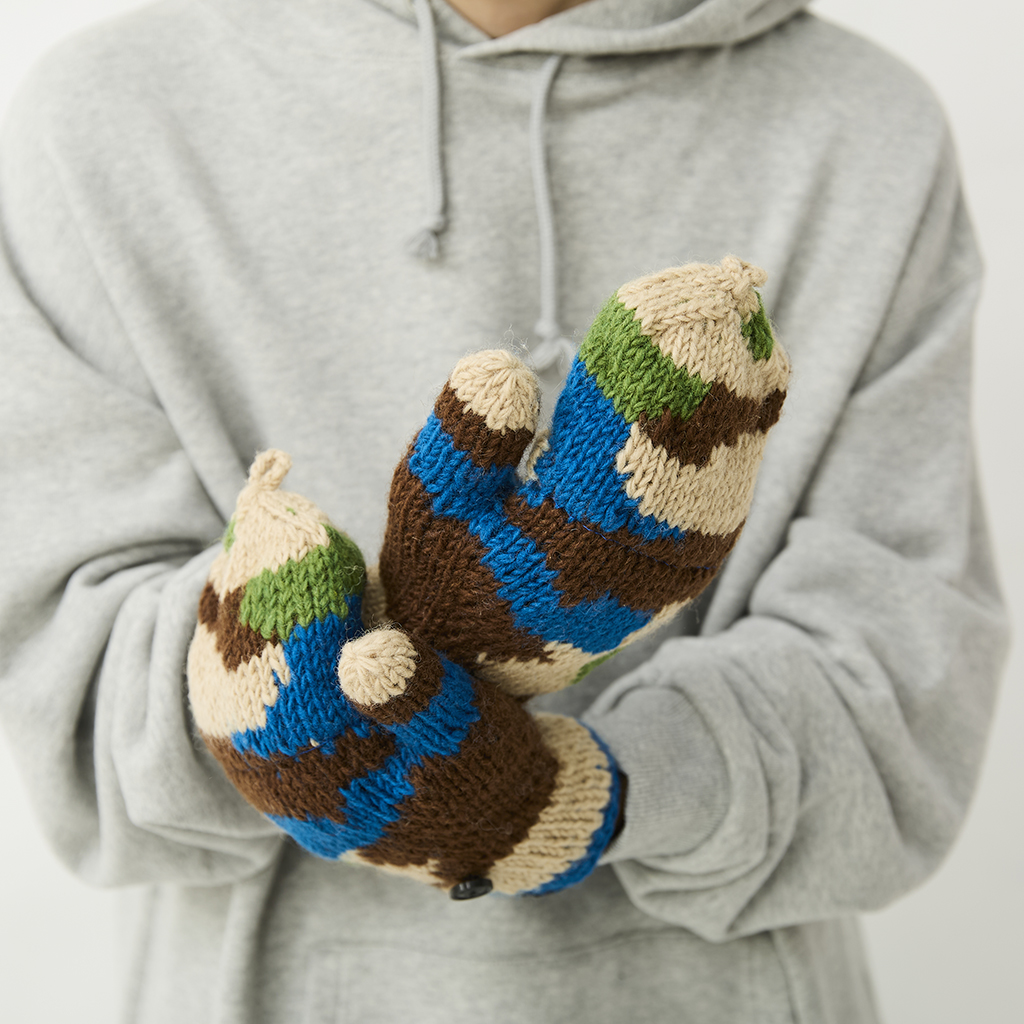 [ジムマスター]手編みミトングローブ