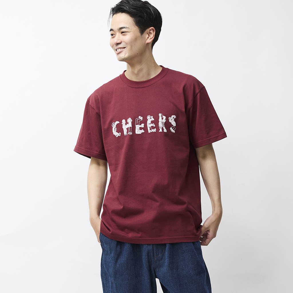 [ジムマスター]“CHEERS”プリント 5.6oz Tee
