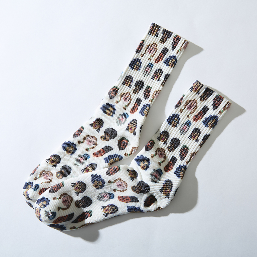 [ジムマスター]“HAPPYPAINT”クルーソックス