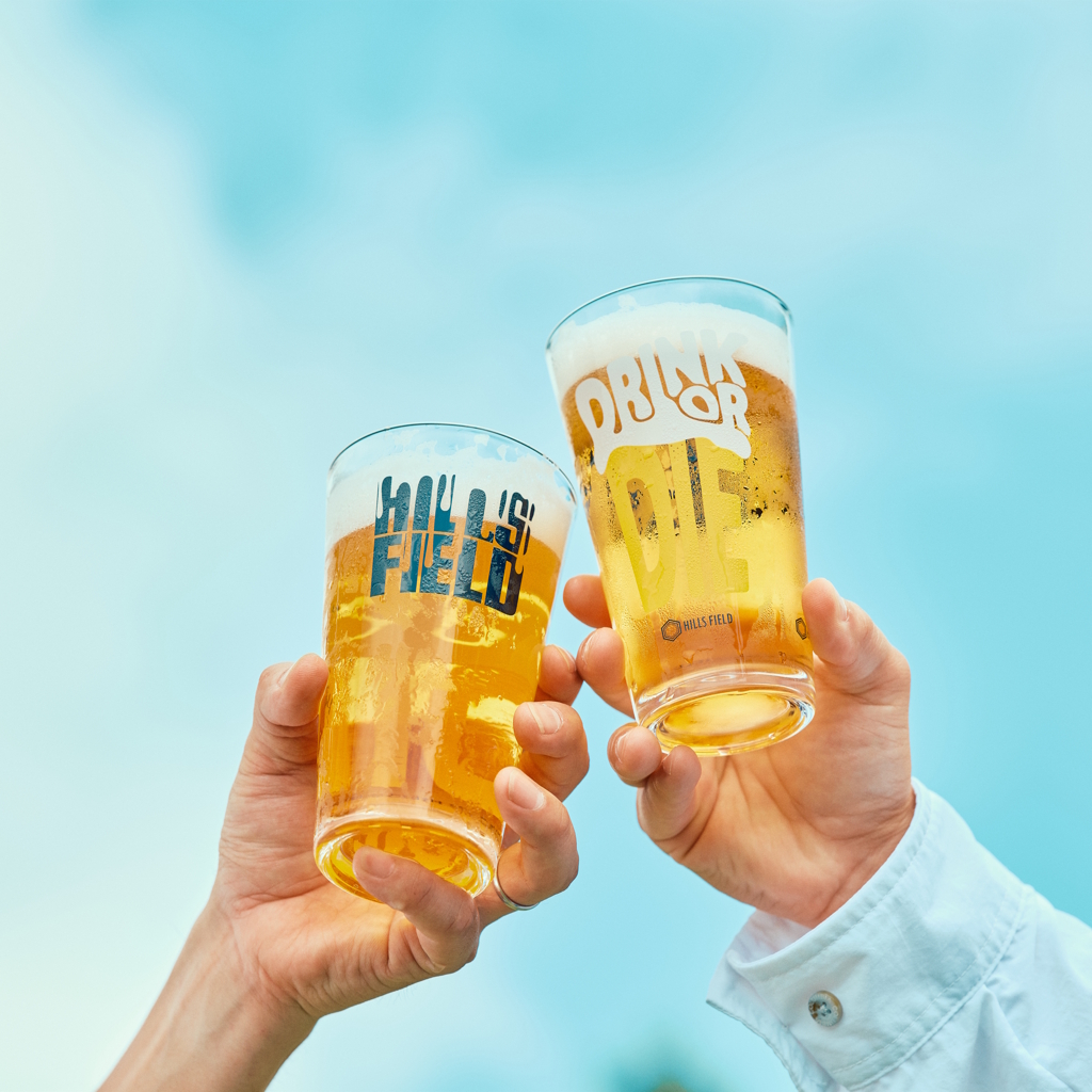 [ヒルズフィールド]DRINK OR DIE パイントグラス