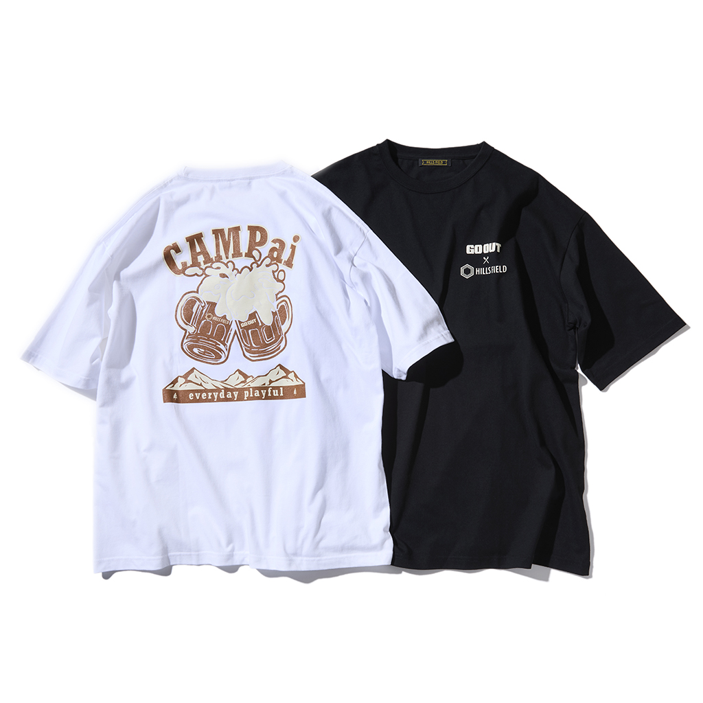 [ヒルズフィールド×ゴーアウト]CAMPai BIG T-shirt