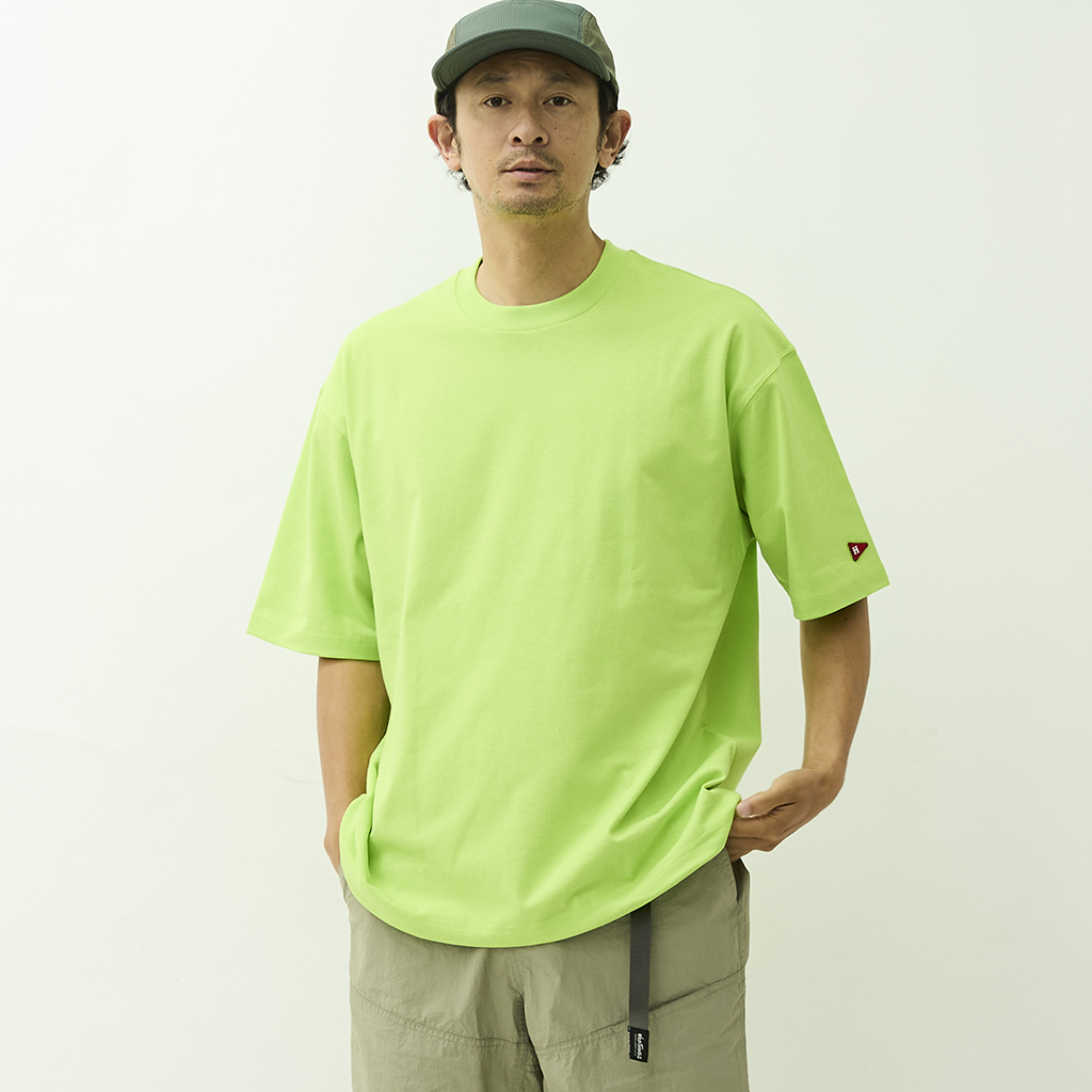 [ヘルスニット]オープンエンドドライ ワイドクルーネック半袖Tシャツ