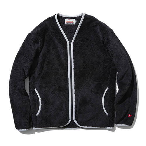 ヘルスニット | シェルパフリース ジップカーディガン長袖 | ボア