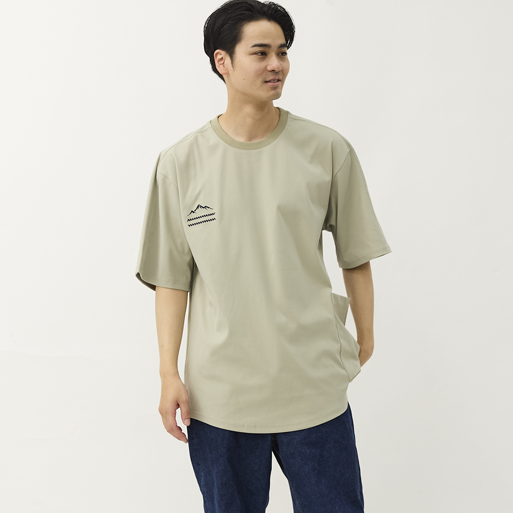 [ジェイアールディーバイジャールド]EMBRO. T-SHIRTS QUICK DRY