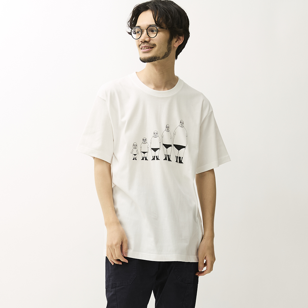 [コボンノウレスラー]背比べファミリーT(adult)