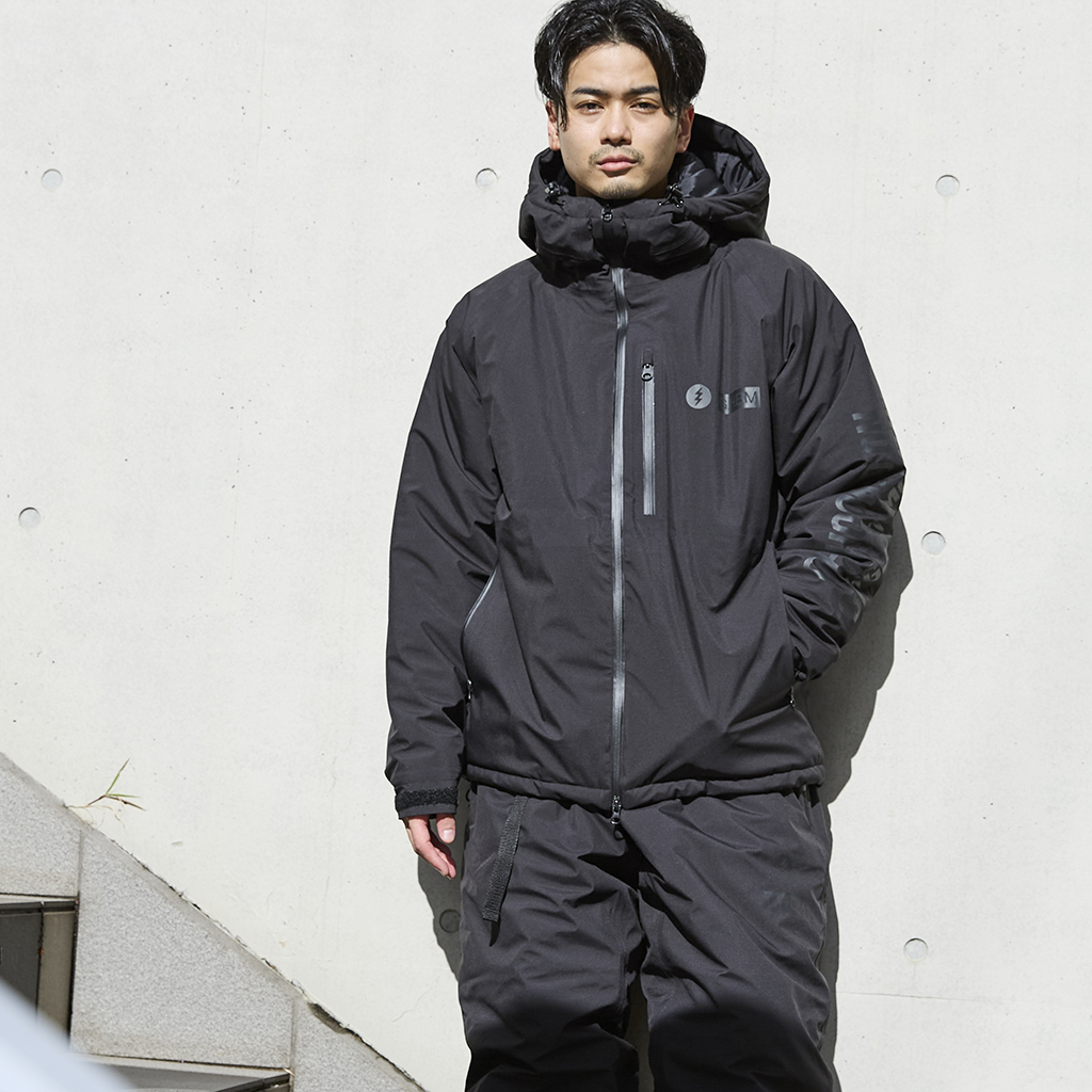 [ランカーキラー]3LAYER PUFF JACKET "MUDDY BLACK"