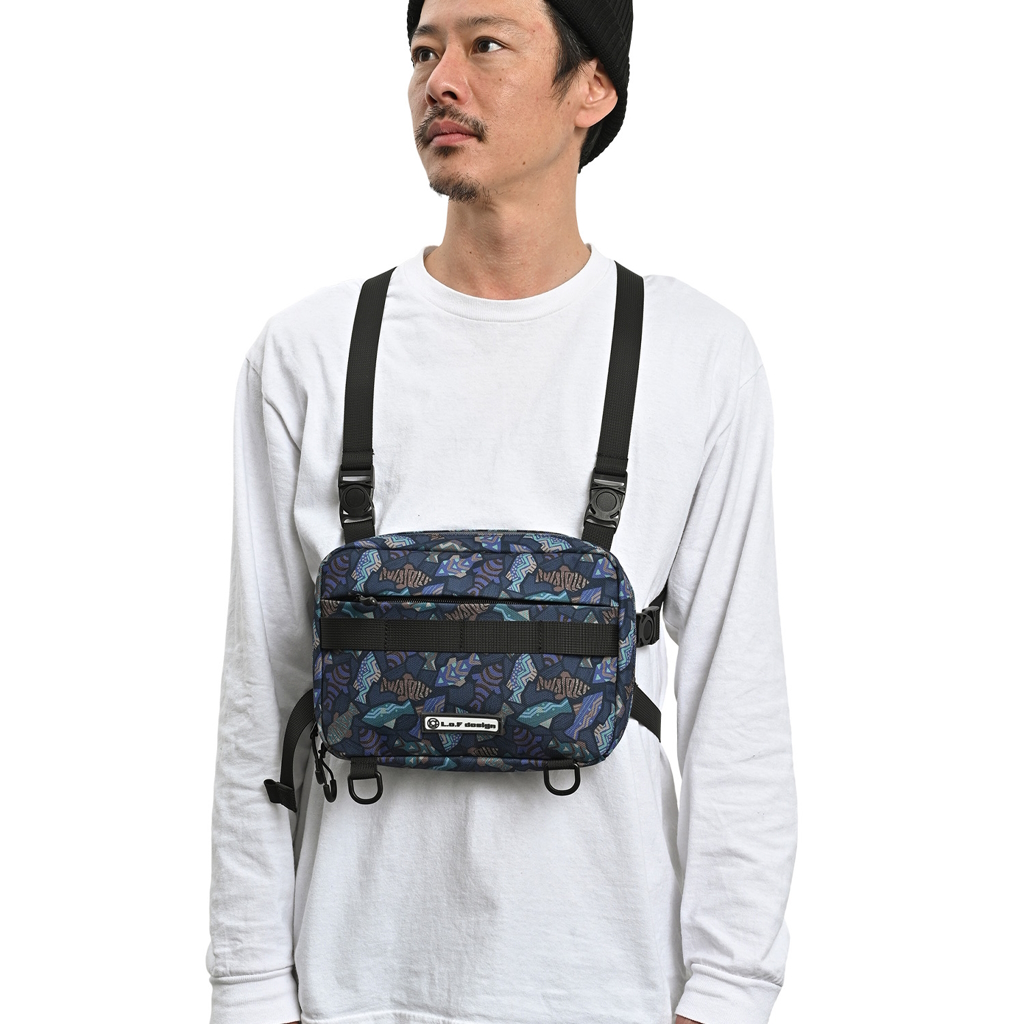 [エルオーエフデザインプロダクトバイキウ]LOF05 2WAY FISHING CHEST BAG
