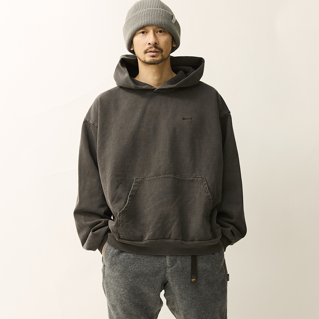 [マイン]MINE PIGMENT DYE/GARAMENT DYE SWEAT HOODIE 14OZ