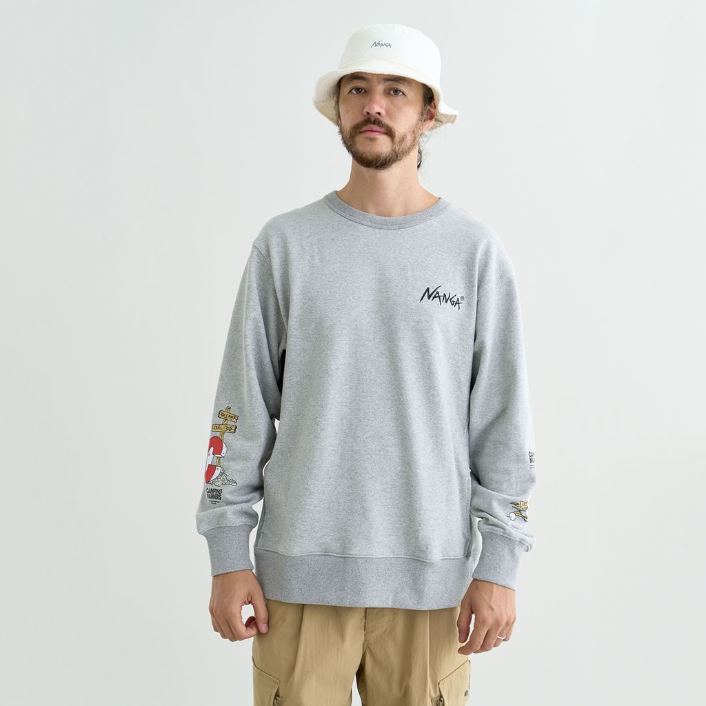 [ナンガ]ECO HYBRID CAMPING MANNERS RRC SWEATSHIRT