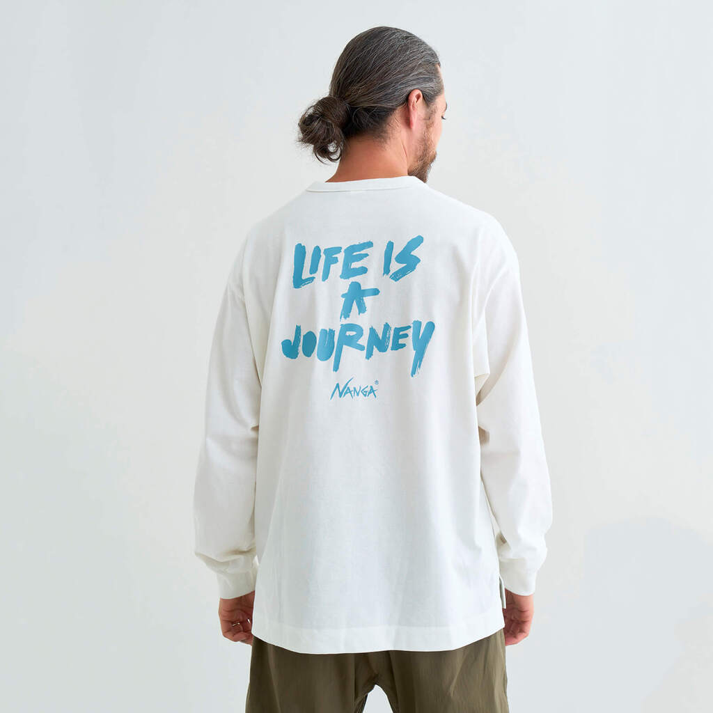 [ナンガ]ECO HYBRID LIFE IS A JOURNEY L/S TEE