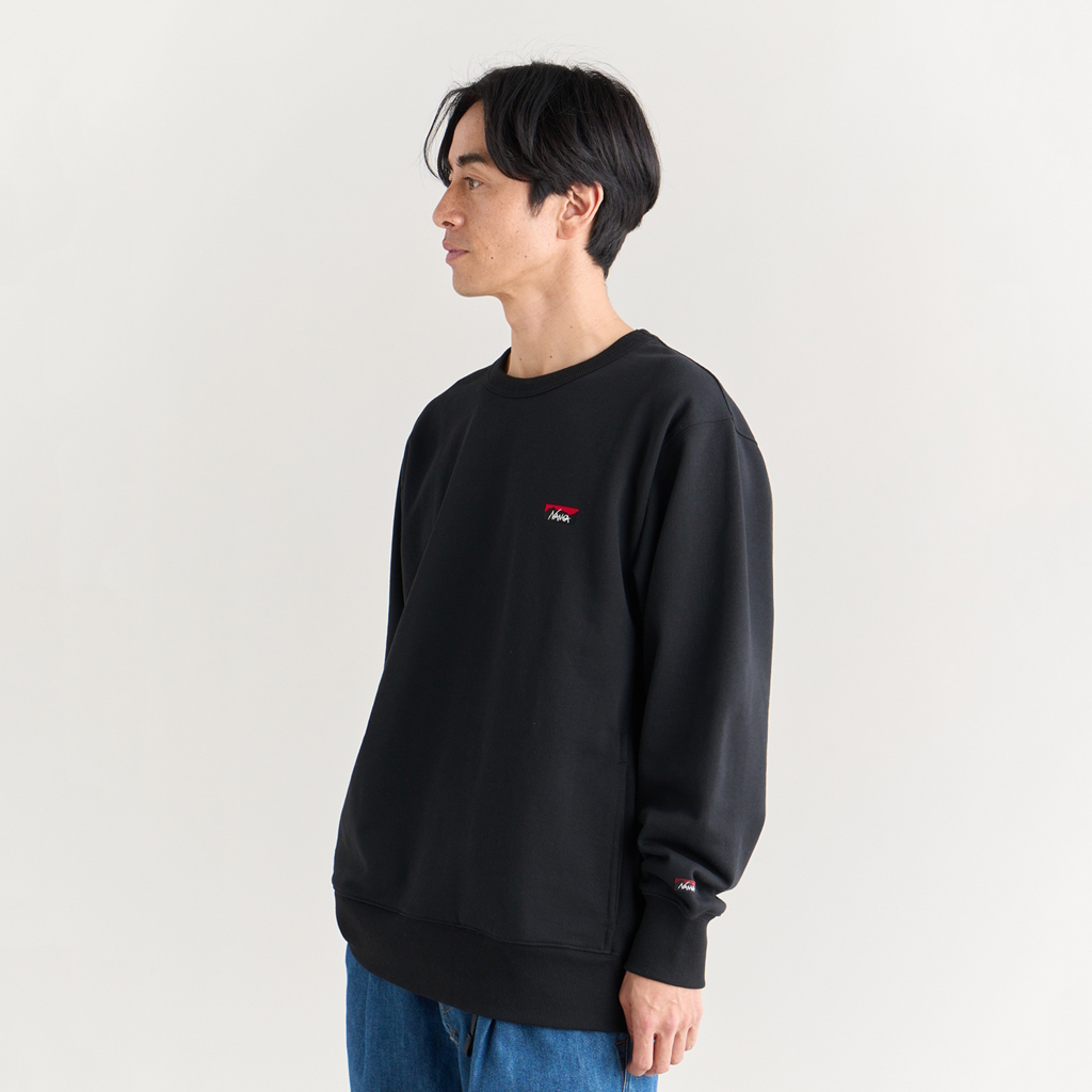 [ナンガ]ECO HYBRID MINI BOX LOGO EMBROIDERY SWEATSHIRT