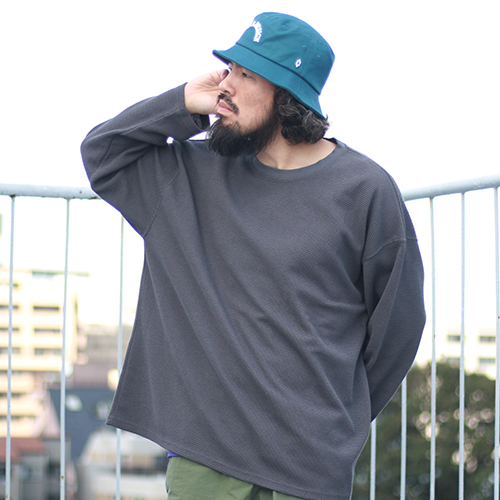 ネイタルデザイン | HEAVY WAFFLE WIDE LONG SLEEVE TEE | ロンT | GO