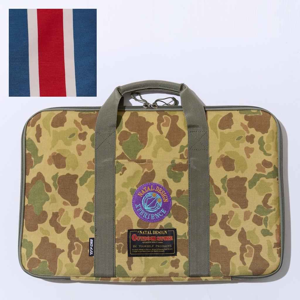 [サンゾーコウムテン×ネイタルデザイン]IRON TABLE MINI CASE ND.ver.（RETRO STRIPE）