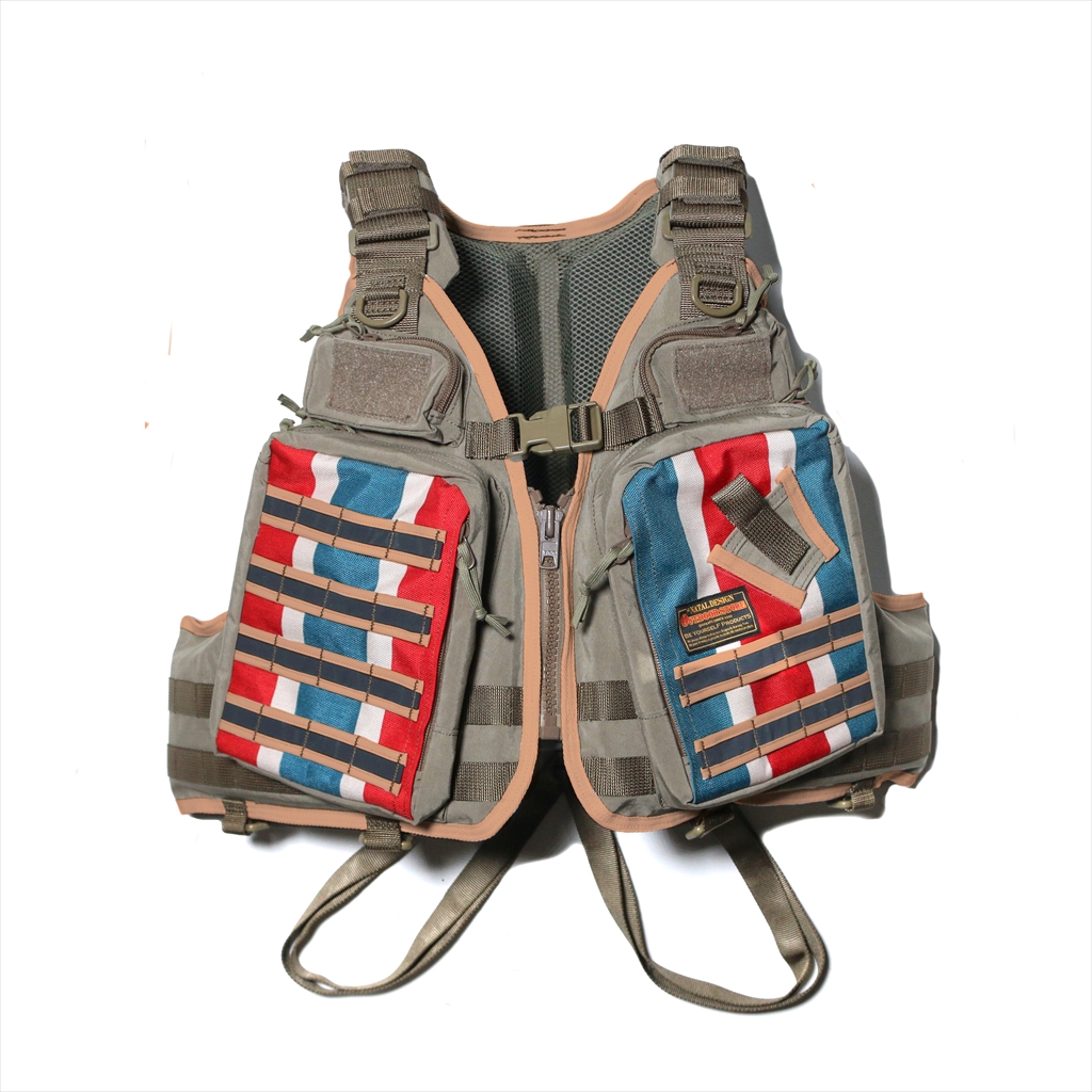 [サブロック×ネイタルデザイン]SUBROC V-one Vest ND2（RETRO STRIPE）