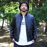 [ナチュラルバイシクル]Naturalbicycle 20周年記念ezorockコラボ EZOSHIKA Leather Jacket