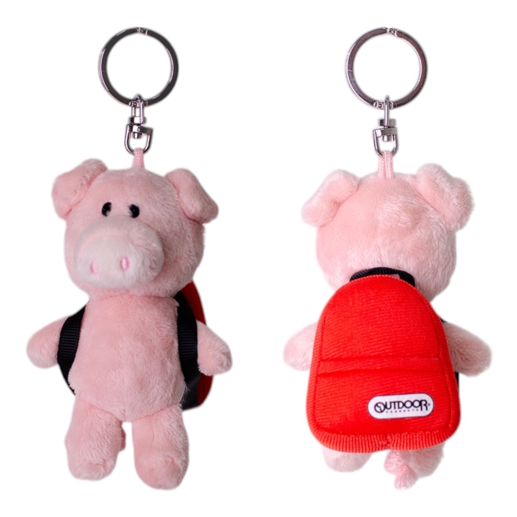 [ニキ]BB ピンクピッグ 10cm+リュック オレンジ/OUTDOOR
