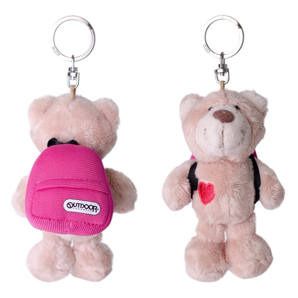 [ニキ]BB ラブベアBN 10cm+リュック ピンク/OUTDOOR